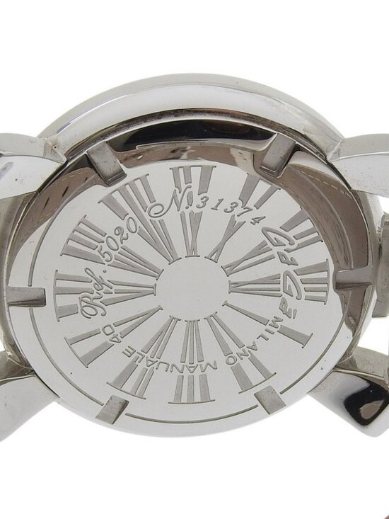 Gaga Milano Manuale 40 Watches 5020 black blackDial Stainless Steel/Emboss... main image 4